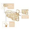 Unique Bargains Women's Metal Hair Clips Gold Tone 2 Pcs - 4 of 4