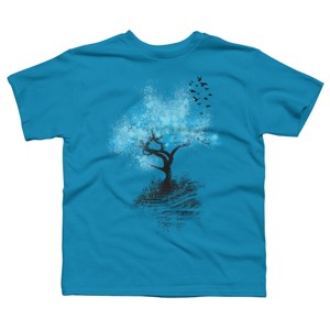 Boy's Design By Humans leaving home By alnavasord T-Shirt - 1 of 3