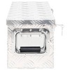 vidaXL Storage Box Silver 23.6 in.x9.3 in.x9.1 in. Aluminum - 3 of 4