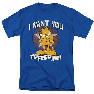 Garfield I Want You Adult T-Shirt Royal Blue - 1 of 4