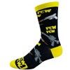 Crazy Dog T-Shirts Men's Pew Pew Socks Funny Lasers Sci Fi Novelty Fantasy Nerdy Video Game Footwear - 3 of 4