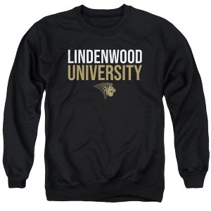 Lindenwood University Official Stacked Adult Crewneck Sweatshirt - 1 of 4