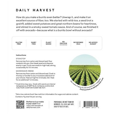 Daily Harvest Frozen Gluten Free Sweet Potato and Wild Rice Hash Harvest Bowl - 11.6oz