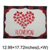Unique Bargains Christmas Place Mats Linen Red Black White 13 " x 17.7 " 2 Pcs - 3 of 4