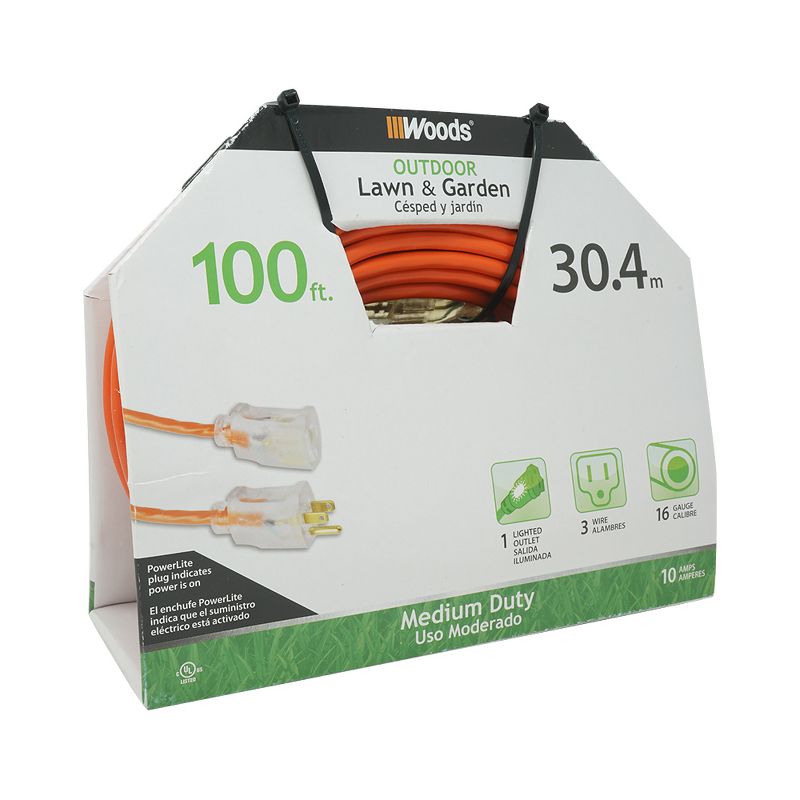 Woods 100&#39; Extension Cord, 2 of 7