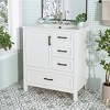 Tramull Bathroom Vanity with Sink, Soft Close Door & Drawers, Removable Tray, Solid Wood Frame - 4 of 4