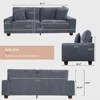 Modern Chenille Sofa – Stylish & Comfortable for Living Room - 3 of 4
