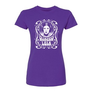 Women's - Star Wars - Princess Leia Art Nouveau Fitted Graphic T-Shirt - 1 of 1