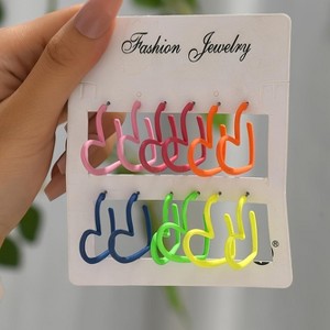 Paaaawaters EcoPrism Recycled Iron Earrings, Hypoallergenic Rainbow Jewelry Set, Sustainable Gift - 1 of 4