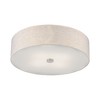 Livex Lighting Meridian 4 - Light Semi-Flush Mount in  Brushed Nickel - 3 of 4