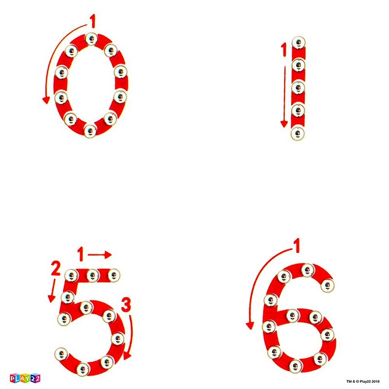 Magnetic 0-9 Doodle Board for Numbers Learning with 133 Slots Erasable Includes a Pen - STEM Educational Numbers Learning - Play22Usa, 4 of 8
