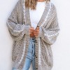 Women's Cable Knit Long Sleeve Longline Cardigan - Cupshe - 4 of 4