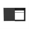 LunaLulinlk Kitchen Wall Cabinet, Two Shelves, Black Wengue Finish - 2 of 4