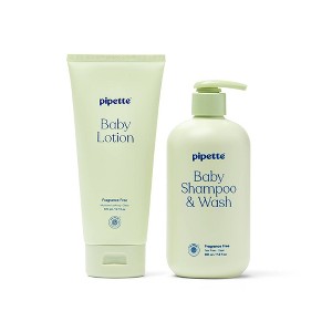 Pipette Baby Bath Wash Gift Set - Shampoo & Lotion - 17.5 fl oz/2ct - 1 of 4