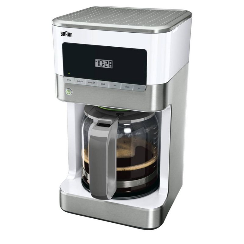 Braun BrewSense 12-cup Drip Coffee Maker - KF6050WH - Stainless Steel/White, 3 of 12