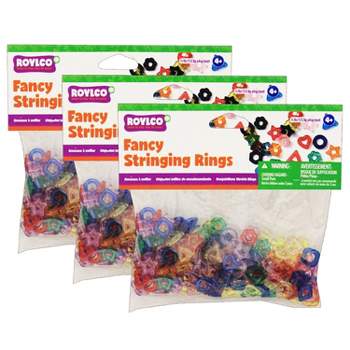 Roylco® Fancy Stringing Rings, 0.63" Size, 0.25 lb. Per Pack, 3 Packs