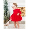 RuffleButts Baby Girls Flutter Tulle Long Sleeve Twirl Romper - 2 of 4