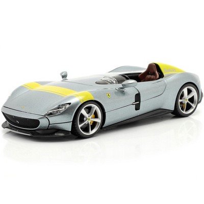 Ferrari Monza Sp1 Silver Metallic W/ Yellow Stripes 1/18 Diecast Model Car Tires for sale online