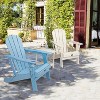 VINGLI HDPE Outdoor Side Table, Waterproof 2-Tier Patio Side Table End Tables for Patio Deck Porch Backyard Pool - 2 of 4