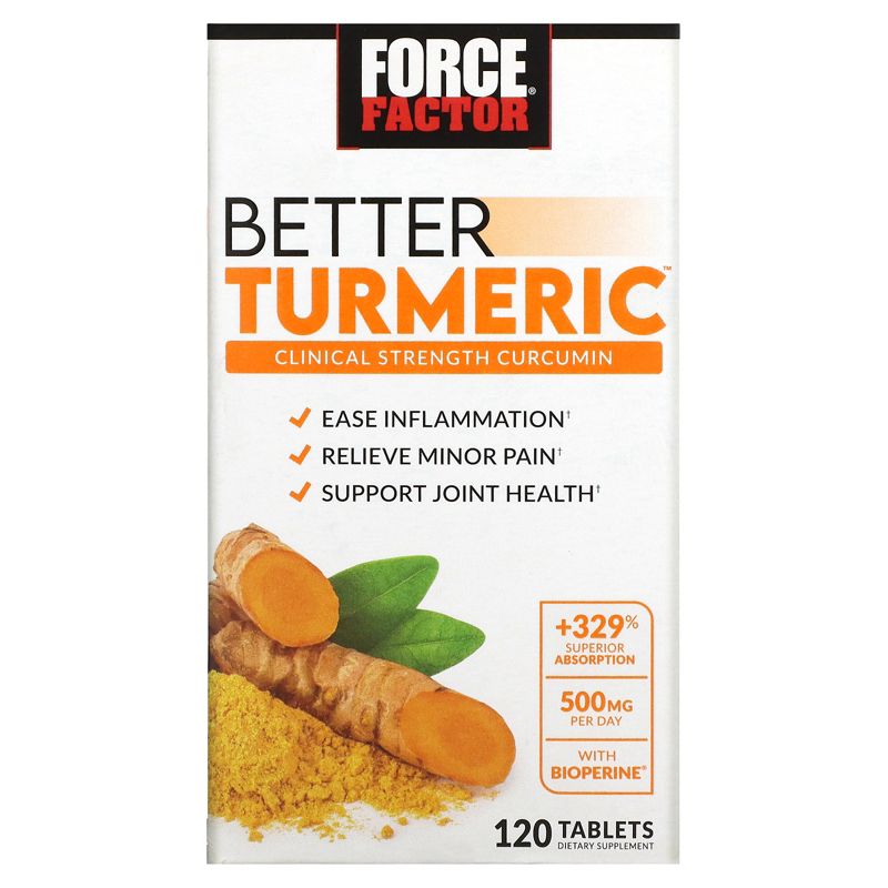 Force Factor Better Turmeric, 120 Tablets, 1 of 4