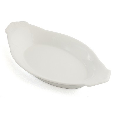 Kitchen Supply Traditional Porcelain 10.25 Inch Oval Au Gratin