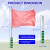 Unique Bargains Telescopic Handheld Stainless Steel Anti-Slip Grip Flag Pole 1 Pc - 2 of 4