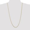 Black Bow Jewelry 1.3mm 10k Yellow Gold Solid Franco Chain Necklace - 2 of 4