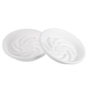 Unique Bargains Breathable Wear-resistant Heightened Rotating Feet Strong Water Storage Plant Saucer 3 Pcs - 1 of 4