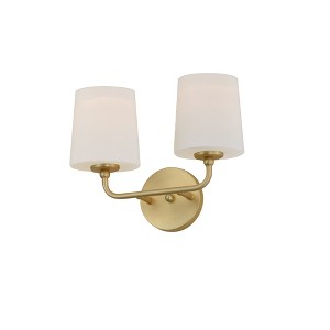 Maxim Lighting Bristol 2 - Light Wall Light in  Satin Brass - 1 of 4