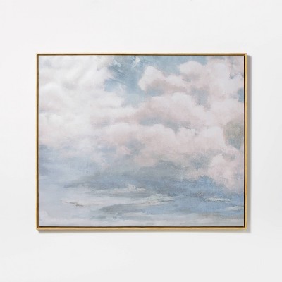 36" x 30" Clouds Framed Wall Canvas - Threshold™ designed with Studio McGee
