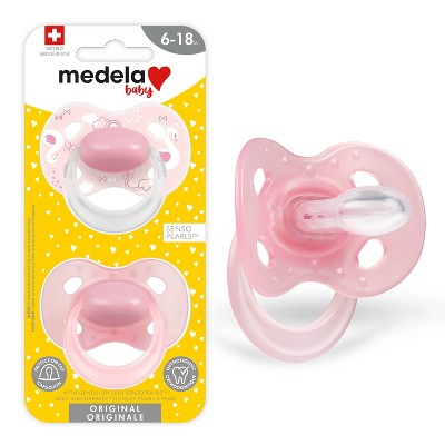 Medela Baby Original Pacifier - Pink 6-18 Months 2pk