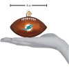 Old World Christmas Blown Glass Ornament for Christmas Tree, Miami Dolphins Football - 3 of 4