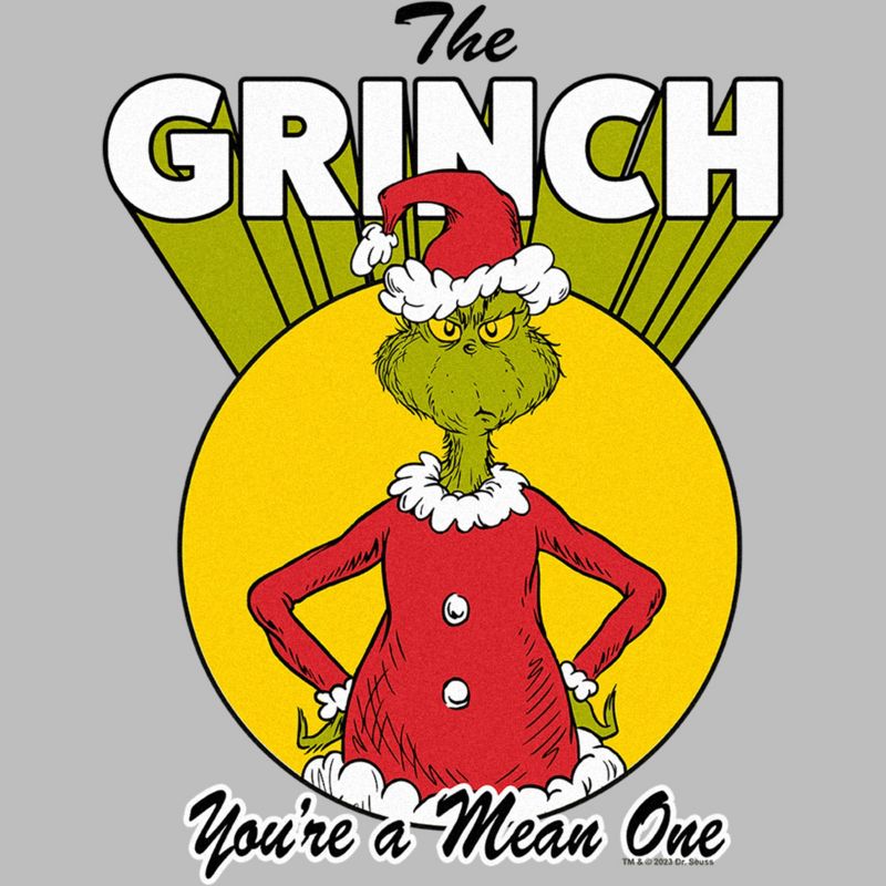 Men's Dr. Seuss Christmas The Grinch You're a Mean One T-Shirt, 2 of 5