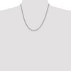 Black Bow Jewelry 4.5mm, Sterling Silver Fancy Solid Rolo Chain Necklace - 2 of 4