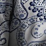 boho paisley blue