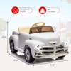 12V Kids Ride On Car, Battery Powered Electric Vehicle With Remote Control, Spring Suspension, Led Light and Music for Toddler Boys Girls 3-8 - 4 of 4