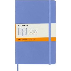 Moleskine Classic Notebook, Soft Cover, Large (5" x 8.25") Ruled/Lined, Hydrangea Blue, 192 Pages - 1 of 1