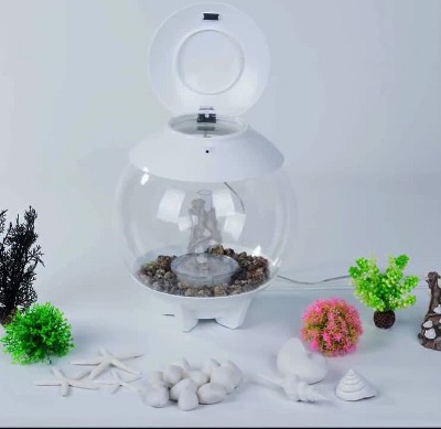 Green Artificial Caulerpa Aquarium Plant with Ceramic Base
