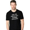 Mens Ask Me About My Zombie T Shirt Funny Flip Disguise Outbreak Halloween Tee - Crazy Dog Men's T Shirt - 2 of 4