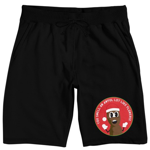 South Park Mr. Hankey Men's Black Sleep Pajama Shorts - image 1 of 4