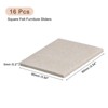 Unique Bargains Felt Square Self-Adhesive Floor Protectors Furniture Pads 16 Pcs - 2 of 3