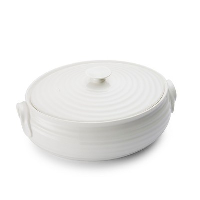 Portmeirion Sophie Conran White Small Oval Covered Casserole Dish