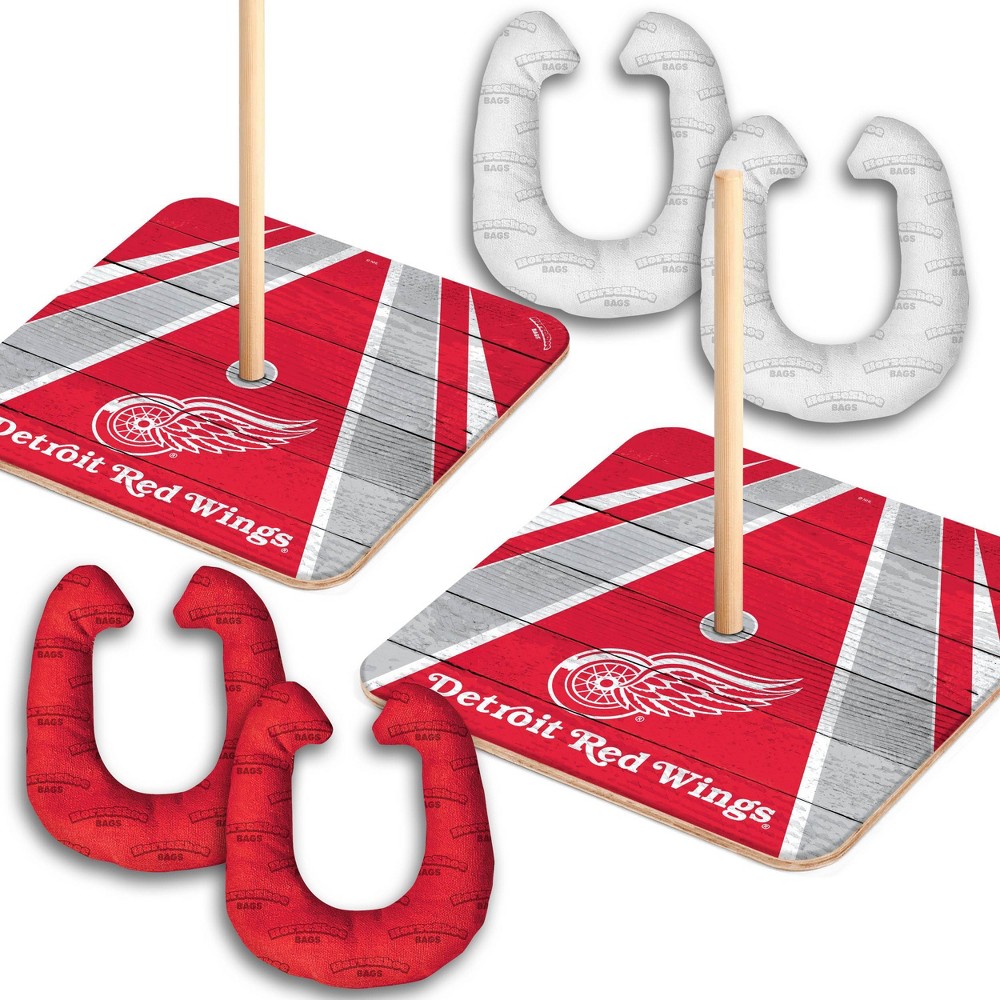 NHL Detroit Red Wings Horseshoe Bag Toss Game Set