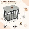 31.5" Dog Crate,Modern Dog Crate With Wooden End Table,Dog Kennel Furniture,Dog Crate For Small And Medium Dogs-Cuddlewood - 4 of 4