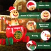 Tangkula 7 FT Christmas Inflatable Gingerbread Man in Hot Cocoa Mug Xmas Blow up Yard Decoration with Built-in LED Lights Candy and Gift Boxes - 4 of 4