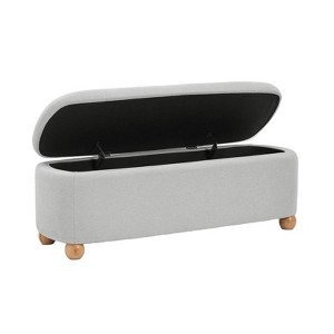Patricio Storage Bench With Solid Wood Legs | ARTFUL LIVING DESIGN - 1 of 4