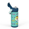Zak Designs Antimicrobial 14oz Stainless Steel Double Wall Vacuum Beacon Bottle - 4 of 4