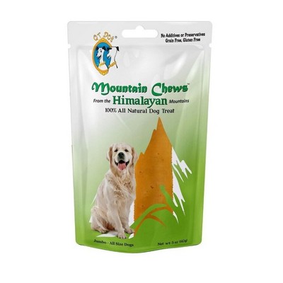 QT Dog Mountain Chews Natural Durable Dog  Yak Cheese TreatDog Treats - 1ct