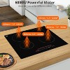 23" Built-in Electric Cooktop 6000W Ceramic Glass Radiant Stovetop 4 Burners - 3 of 4