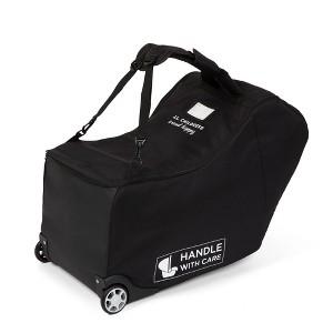 J.L. Childress Premier Padded Infant Car Seat Travel Bag with Wheels (Black) - 1 of 4